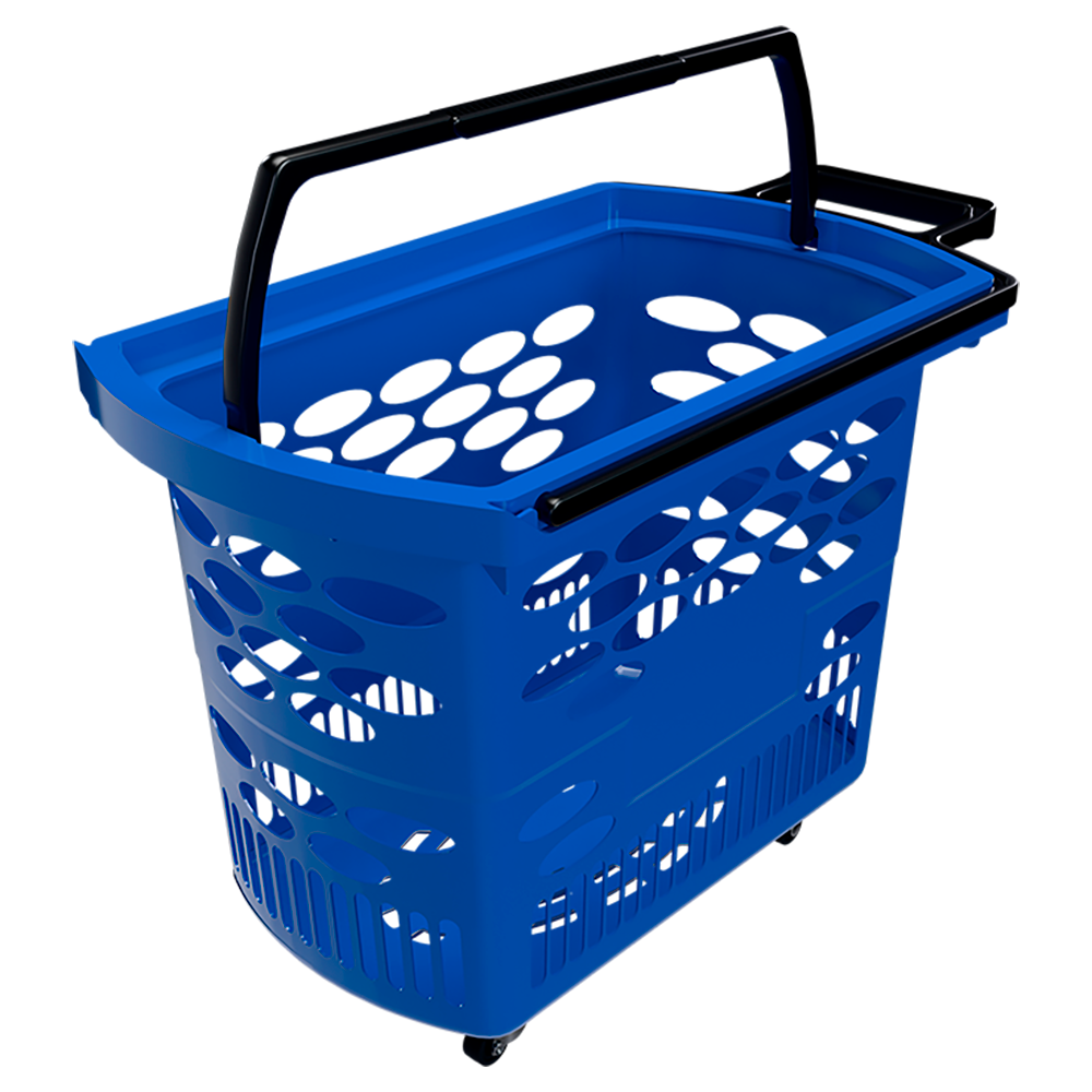 Корзины на КОЛЕСАХ покупательские (28-45 литров)