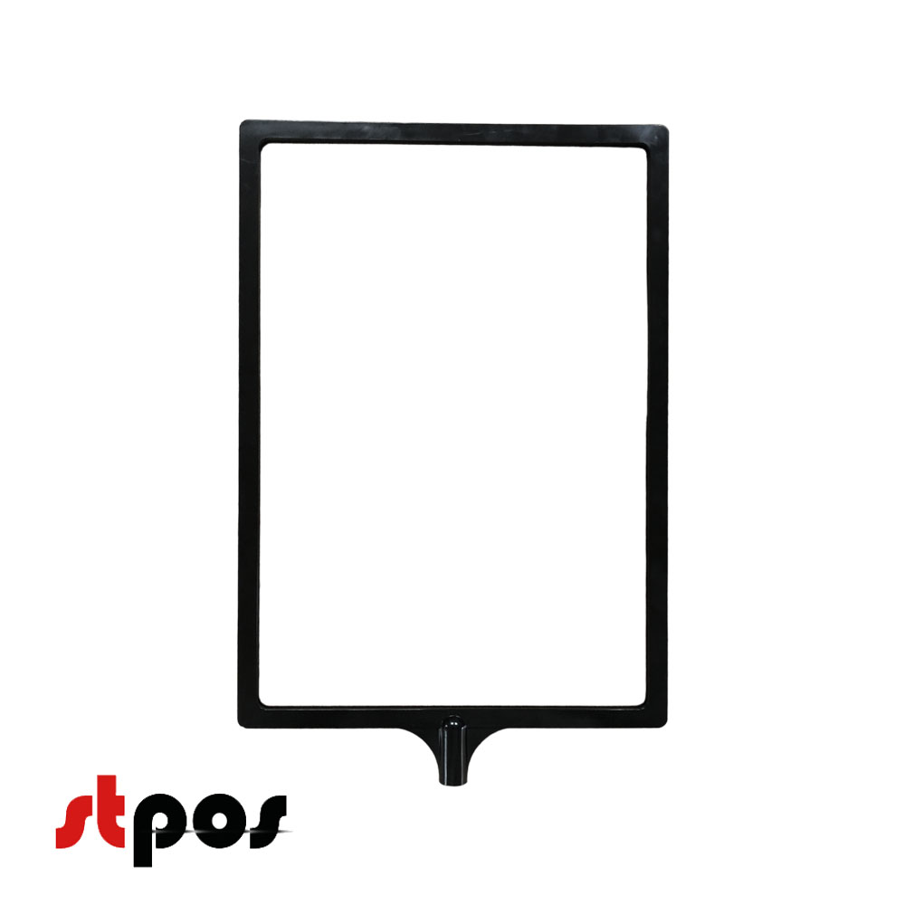 00 Пластиковая рамка А4 с интегрированным Т-держателем PFT-A4, под крепление диаметром 9мм, Черная