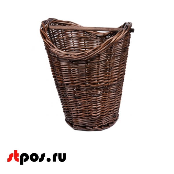 00_Корзина плетеная из ротанга, для бумажных полотенец, 320х280х300 мм, Темно-коричневая