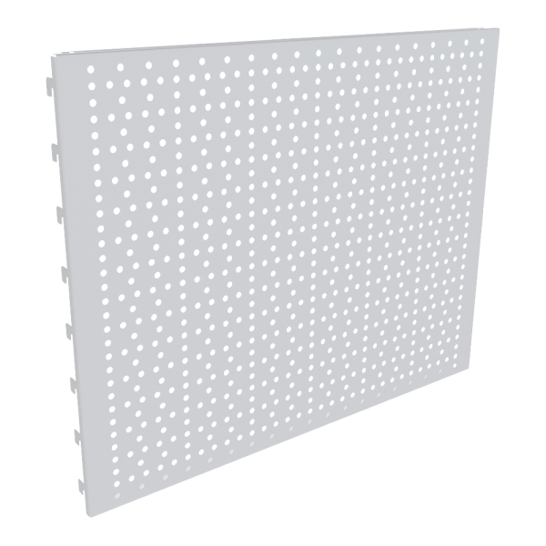sk_Стенка перфорированная усиленная 400х500 мм (унив. для 25 50 серии), Глянец, RAL9016 Белый 