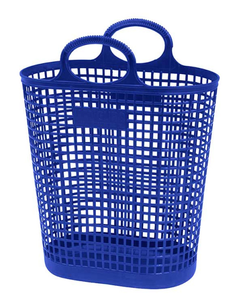 01_Покупательская сетчатая сумка-корзина Kanguro 27 литров, Синяя