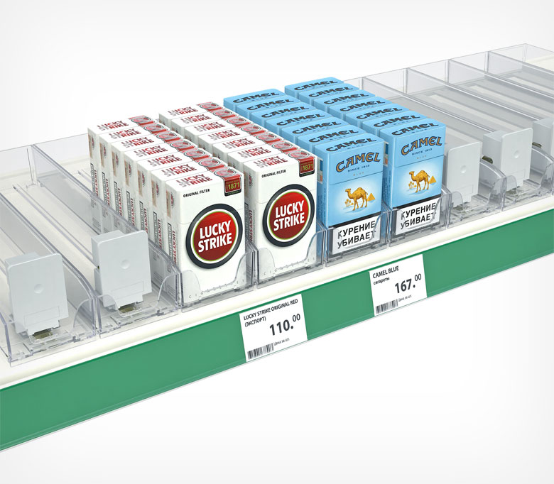 03_Пластиковый лоток для сигарет 285мм с интегрированным толкателем SIG-TRAY 03_Пластиковый лоток для сигарет 285мм с интегрированным толкателем SIG-TRAY