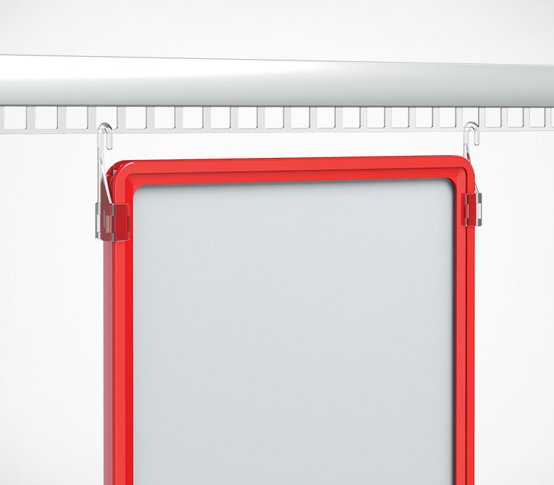 02_Крючок для подвешивания рам с неподвижным основанием F-CLIP А6-А3