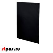 Табличка меловая ДВУСТОРОННЯЯ толщина 3мм, PVC-BB, формат А4, 330х210мм, цвет черный