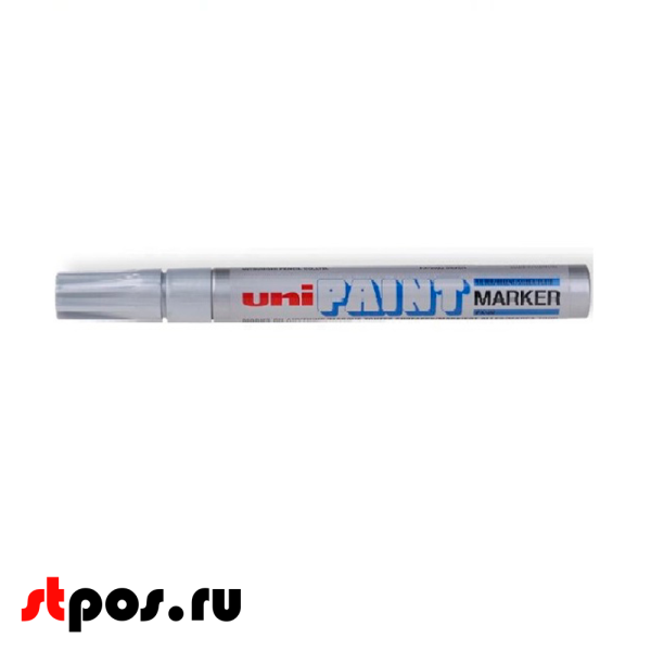 00_Маркер-краска PAINT PX-21 для письма по любой поверхности,толщина линии 0,8-1,2 мм,овальный,СЕРЕБРИС