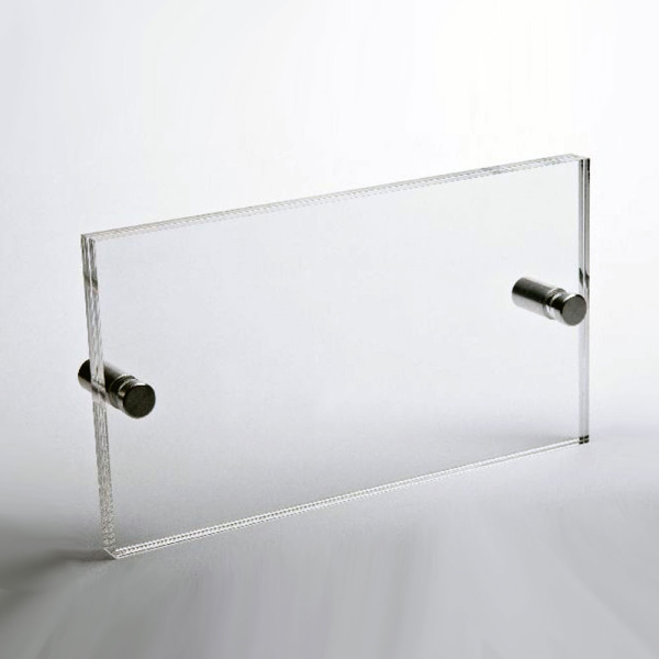 1_Карман подвесной с двумя отверстиями, акрил 1,5мм, 220х80, 2 отверстия d5мм