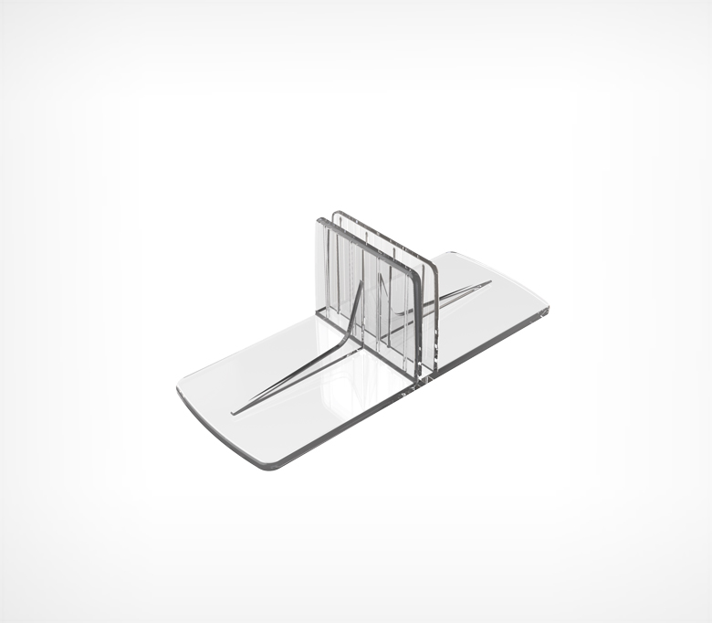 01_Клипса Т-образная для крепления пластиковых разделителей DIV-FOOT магнитный скотч