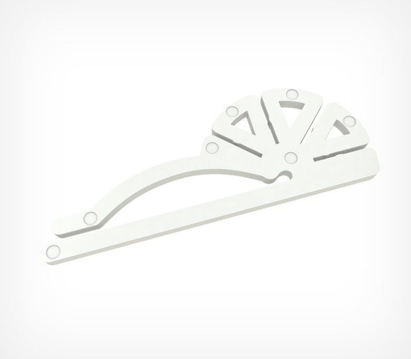 01_Держатель ценника четырехпозиционный CARDFIX-R, Белый