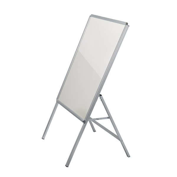 01_Штендер А-образный с одной рамкой А1, угол 45°, профиль 25мм, матовое серебро