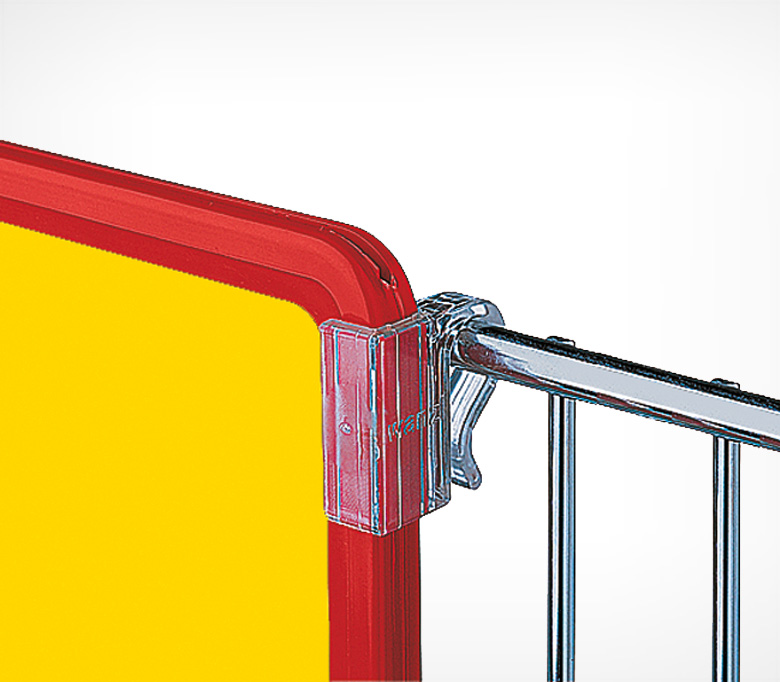 02_Клипса для крепления пластиковых рамок на проволочные полки, корзины,