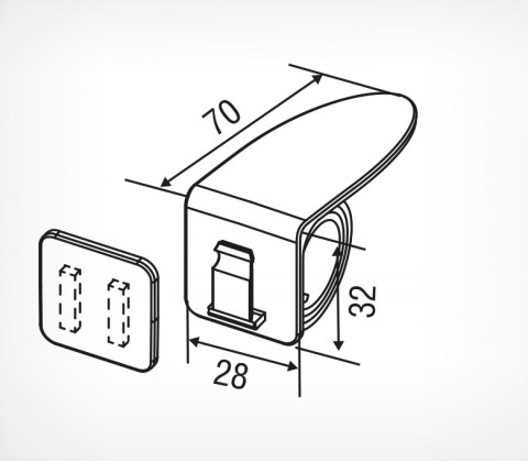 03-Держатель-улитка пластиковый COIL-H