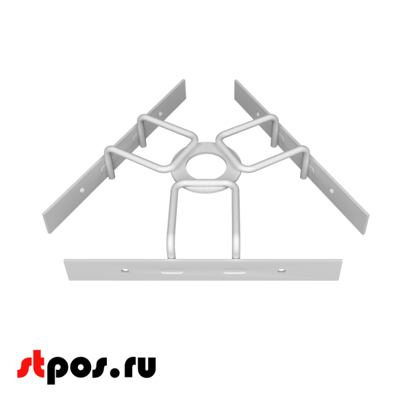 00_Треугольник 260 для крепления дисплеев, RAL9016, Белый