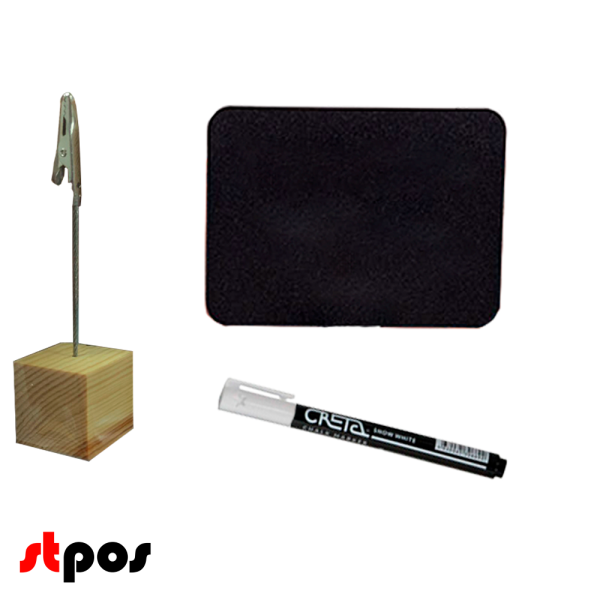 00_Набор держателей ценников  WOODEN CUBE 