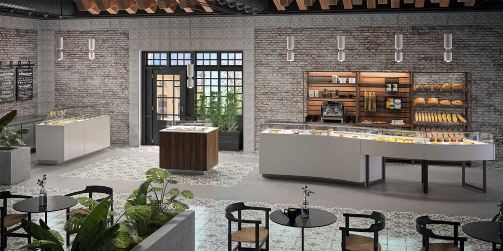 Особая витрина для кофеен