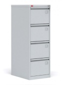 Картотечный металлический шкаф 1335x465x630мм для хранения документов КР-4, RAL7035, Серый