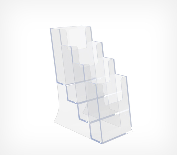 01_Буклетница настольная с 4-мя карманами DISP-SET формат 13 A4 (евробуклет)