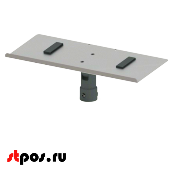 00_Держатель для клавиатуры, под размер 400х150 мм, диаметр под стойку 40 мм, RAL7035, Светло-серый