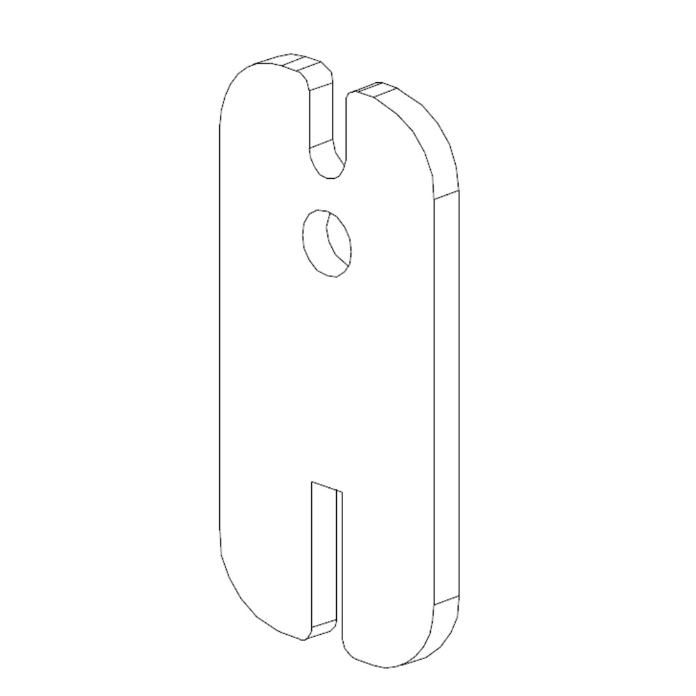 1_Фиксатор полкодержателя усиленного для полки полукруглой сетчатой (25 серия)