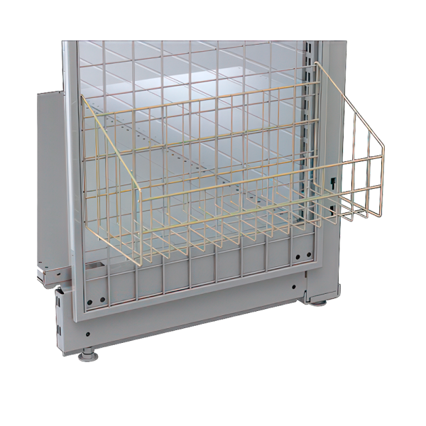 sk_Корзина 200х435х220 мм для панели торцевой сетчатой Нордика, Глянец, RAL9016 Белый