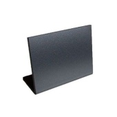 Ценник из ПВХ 3мм меловой L-образный 70х50 мм, Черный
