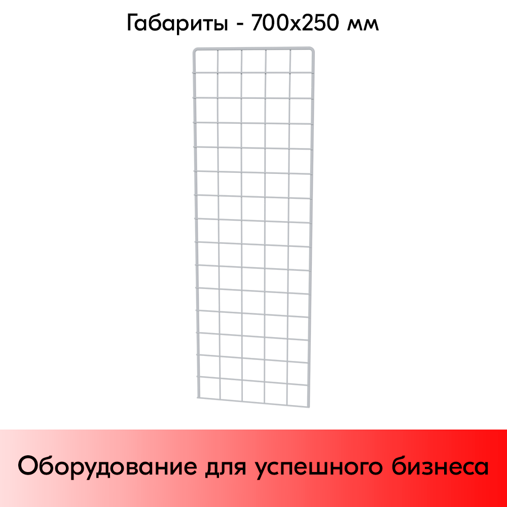 05_Сетка 700х250 с П-образной окантовкой, RAL9016, Белый