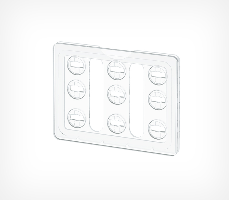 2_Рамка пластиковая серии ТЕХНО МИНИ формата А7, TM А7, Красная