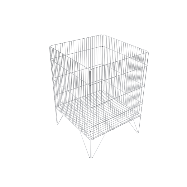 sk_Корзина для распродаж 600x600х800мм (5дробь3, 25х150), крепление на уголках-фиксаторах (8шт), цинк-хром