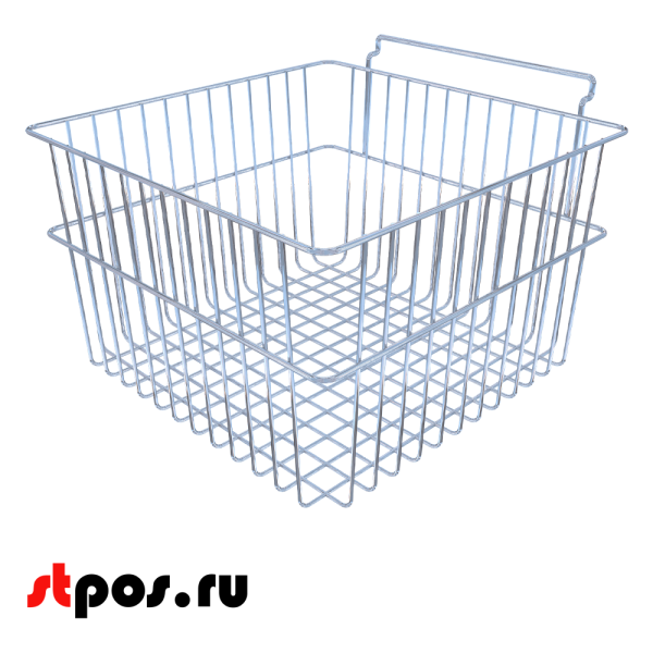 00_Корзина для экономпанели 300х200х300мм, 18206, хром