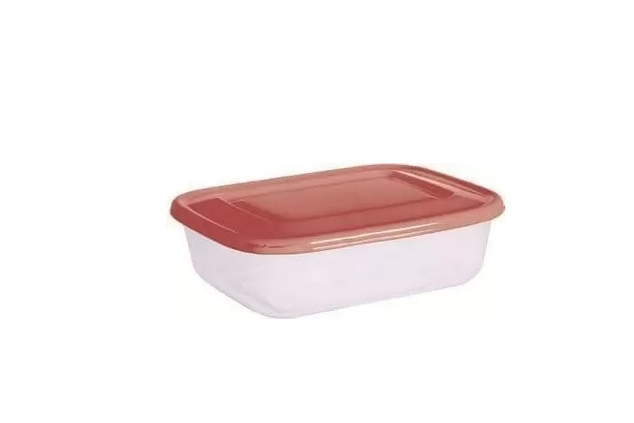 01_Контейнер для холодильника и микроволновой печи (разогревание) 3.4л Бордовый
