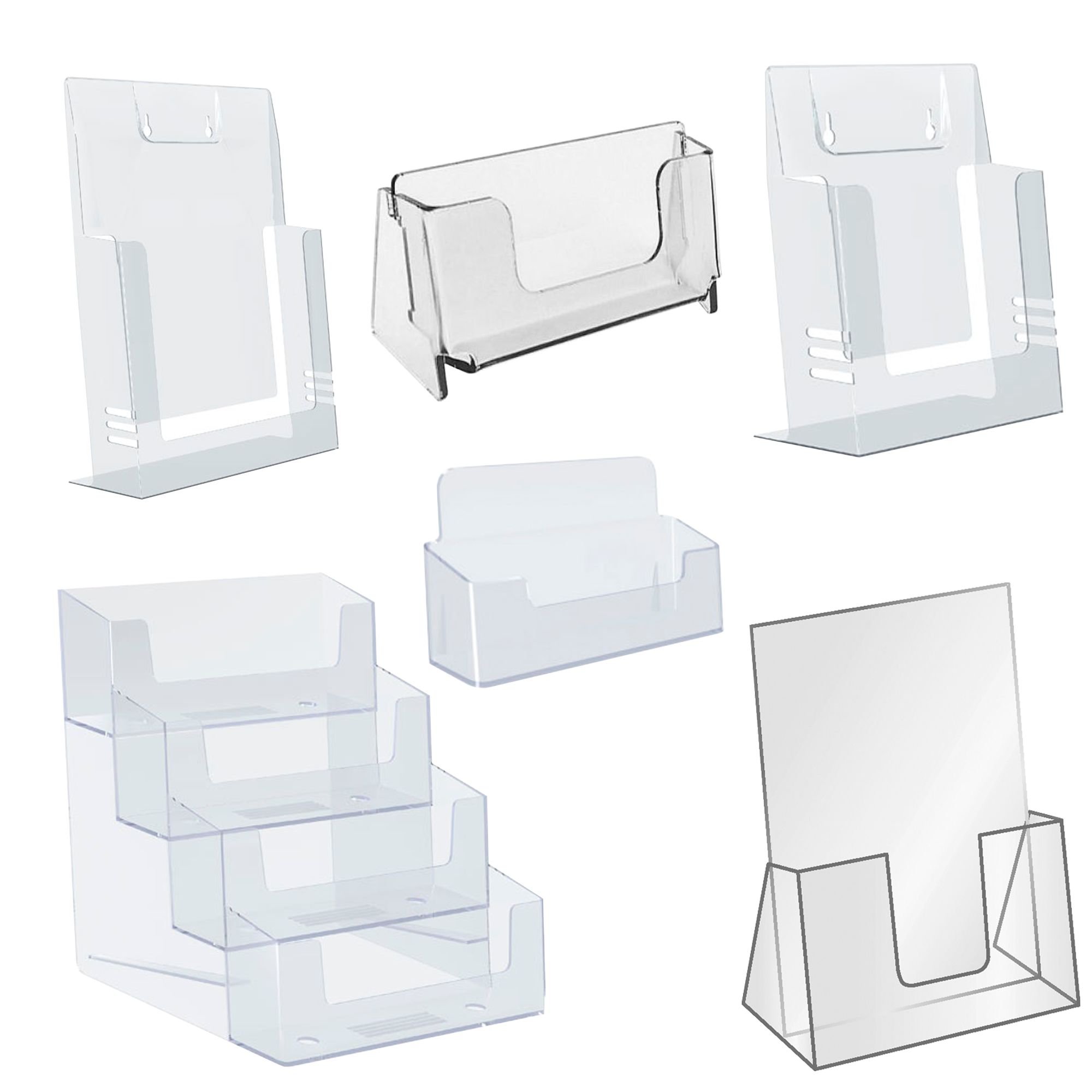 Буклетницы и подставки под визитки