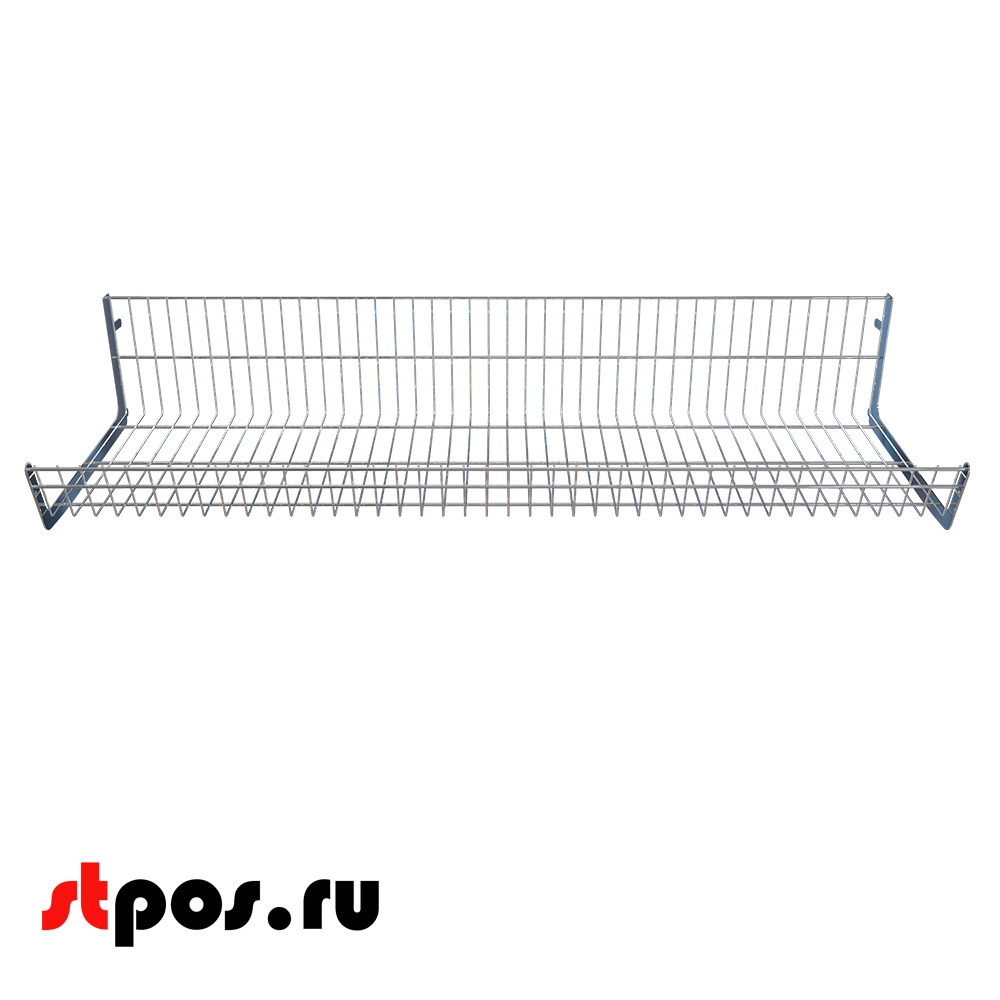 02_Основание корзины сетчатой навесной 400х1250х200 мм (унив. для 25 50 серии), Хром 02_Основание корзины сетчатой навесной 400х1250х200 мм (унив. для 25 50 серии), Хром