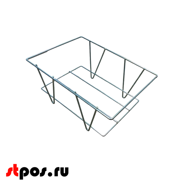 00_Подставка под корзины металлическая, универсальная, цинк-хром