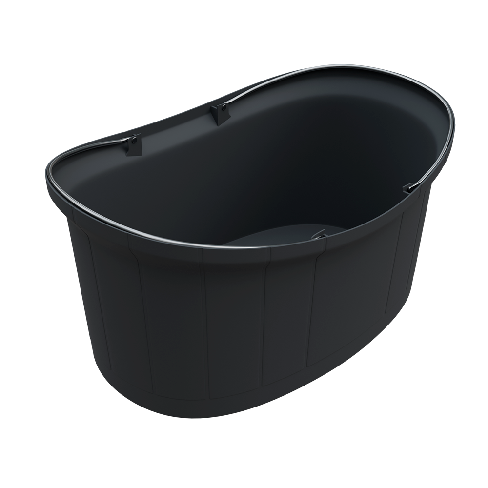 sk_4Корзина покупательская пластиковая с двумя алюминиевыми ручками DELUX 12л, Черный