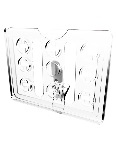 sk_Рамка ТЕХНО А7 прозрачная, прозрачный держатель TECHNO CLIP SMALL-VL