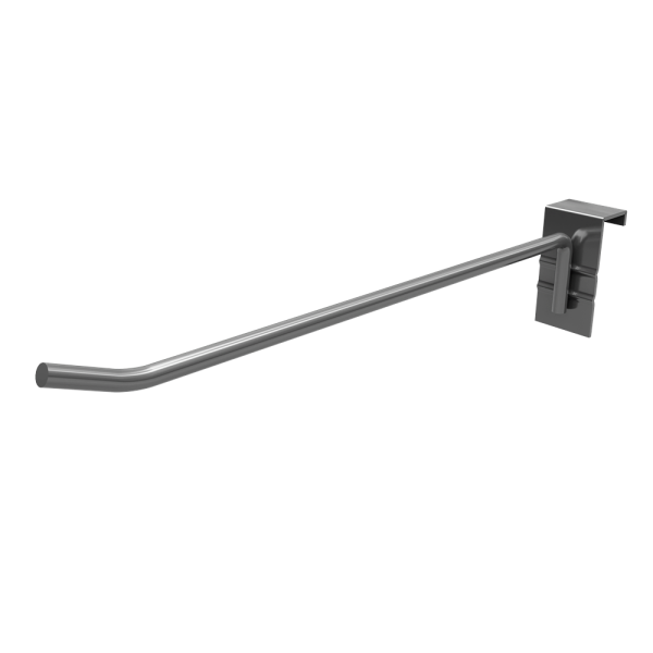 sk_Крючок для штанги 40х20 (профиль) одинарный 300 мм, покраска под хром, RAL9030, d8