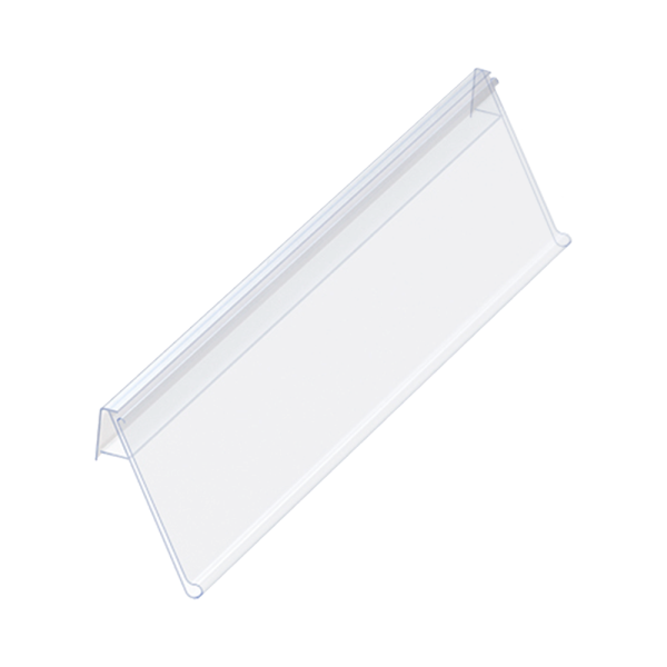 sk_Ценникодержатель полочный самоклеящийся NO39 100 мм ВСПЕНЕННЫЙ СКОТЧ, Прозрачный