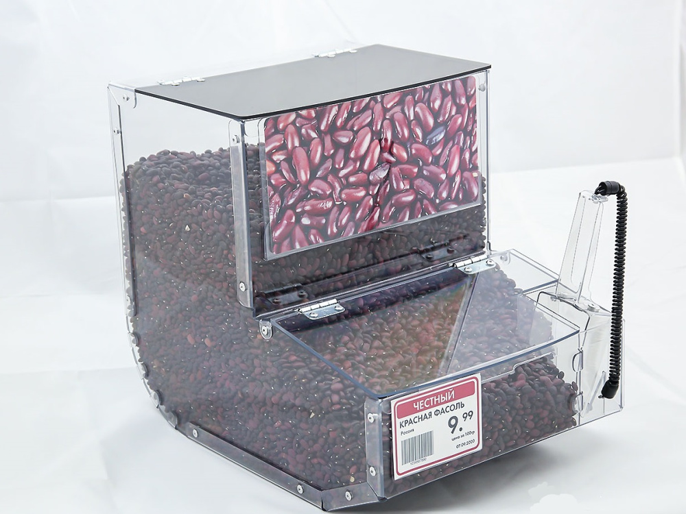 3_Полочный ротационный контейнер для сыпучих продуктов L7 7л, с цд, прозрачный