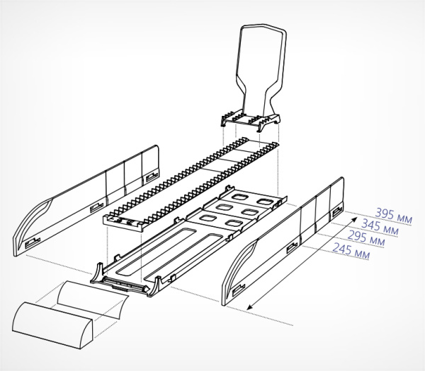 01_Боковина лотка для выкладки плиточного шоколада, 370х53 мм