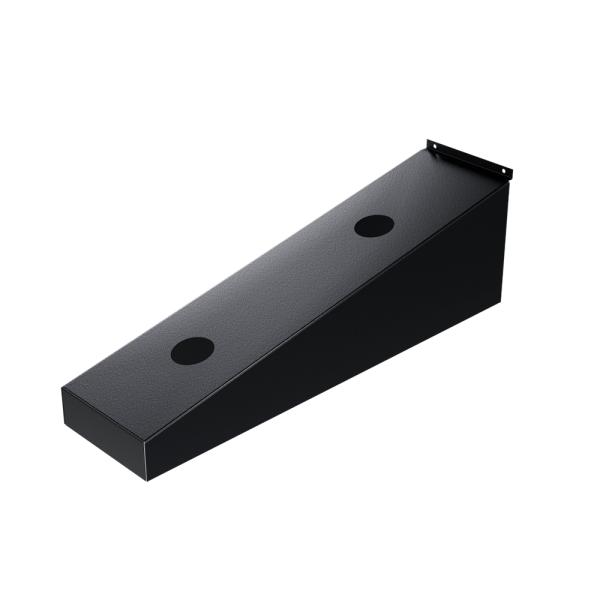 sk_Держатель для 2-х смесителей для экономпанели, 411х123х134 мм, сталь 1,2мм,RAL9005,Черный