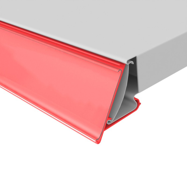 05_Ценникодержатель полочный UT39 длина  КРАСНЫЙ