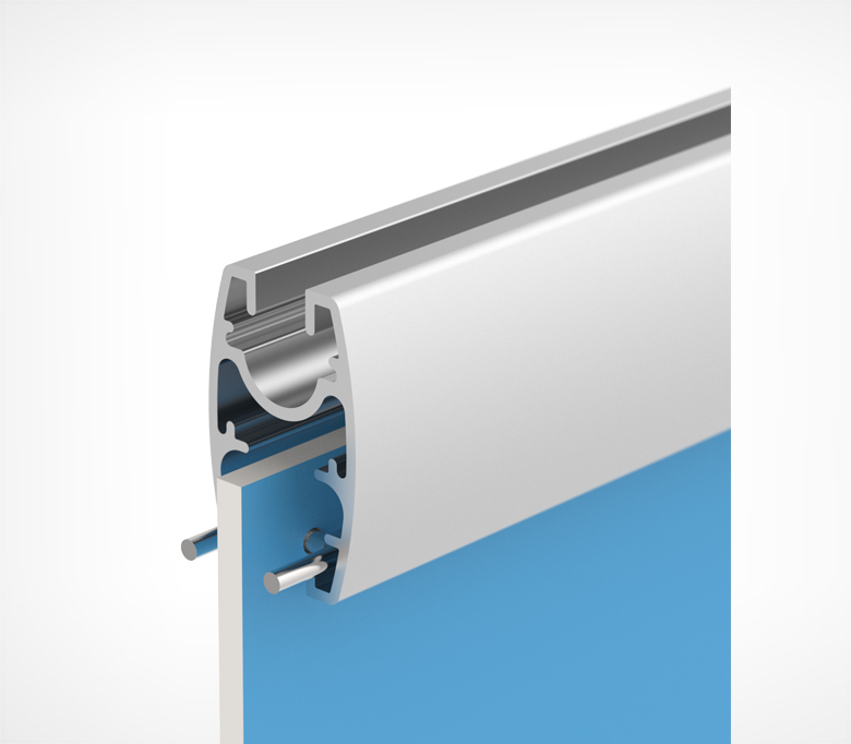 03_Алюминиевый профиль подвесной UNITRACK 2000 мм, Зеленый