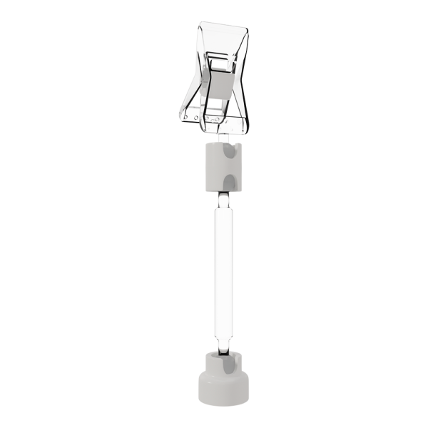sk_Ценникодержатель на магнитном основании с прищепкой MAG-FXS, ножка  50 мм, Прозрачный