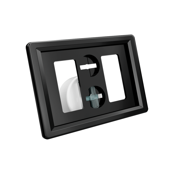 sk_Рамка ТЕХНО А8 черная, белый держатель TECHNO MGT-CLIP