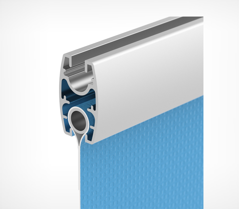 04_Алюминиевый профиль подвесной UNITRACK 2000 мм, Зеленый