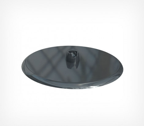 01_Подставка круглая большая для шарнирного ценникодержателя BASE-XL 90мм, Черный