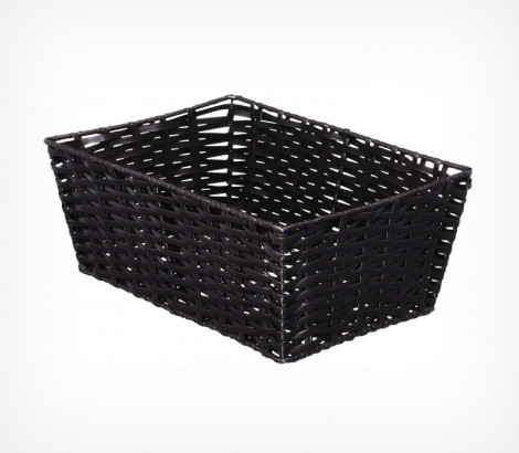 01_Лоток плетеный из полиротанга Салерно, ширина 280мм, глубина 400мм, высота 160мм, цвет венге