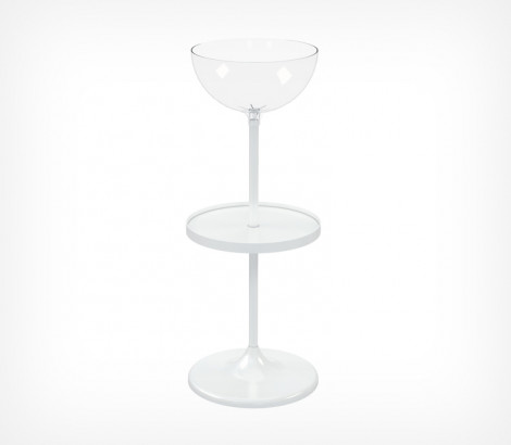 01_Дисплей UNIBOWL-24-RX, 24 л, пластиковая полка, Белый