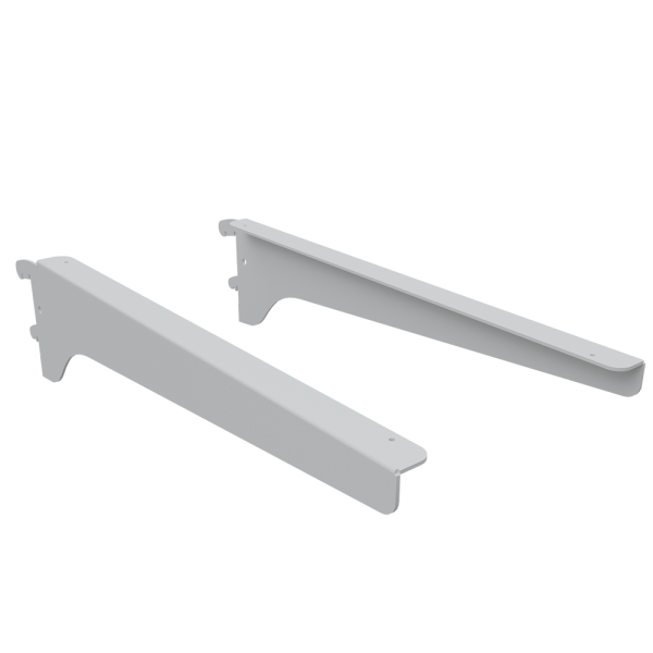 sk_Полкодержатель столешницы 400 мм (левый+правый), глянец, RAL9016 Белый