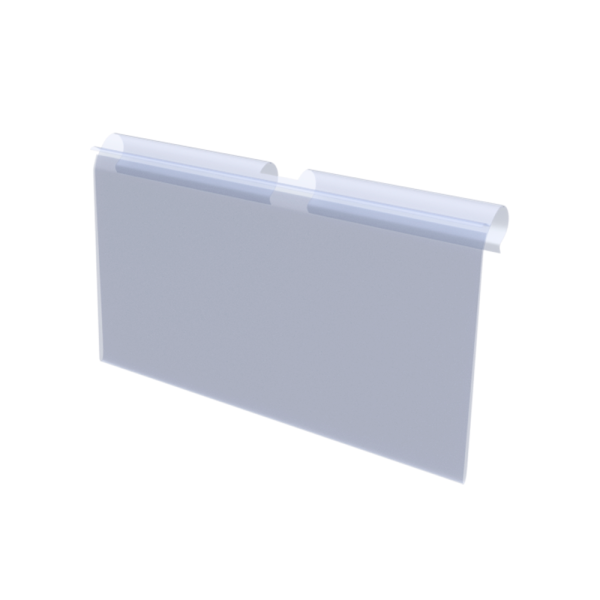 sk_Ценникодержатель на крючок откидной LH 39 длина 70мм, прозрачный