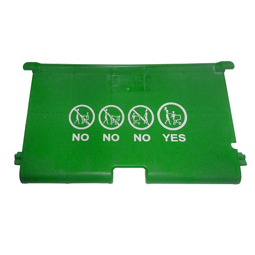 1_Детское сиденье для ПОКУПАТЕЛЬСКИХ ТЕЛЕЖЕК, малое (для тележек 60 - 100л) 220х150 мм , Зеленый